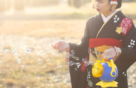 奈良で成人式の前撮りするなら・奈良市のフォトスタジオならLIFE PHOTOSTUDIO BY B WORKs PHOTOGRAPHY